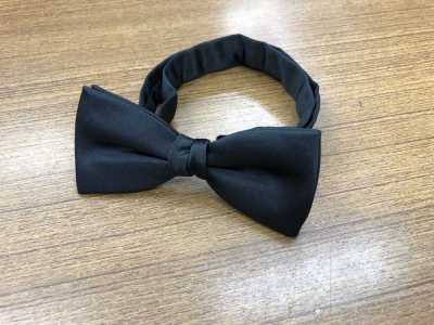 VBF-BK 使用VANNERS面料 蝴蝶结领结 黑色 缎面
