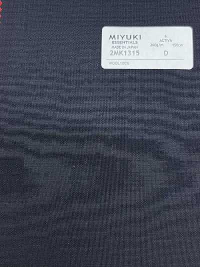 2MK1315 26SS 御幸面料 MIYUKI ESSENTIALS ACTIVA 藏青 素色
