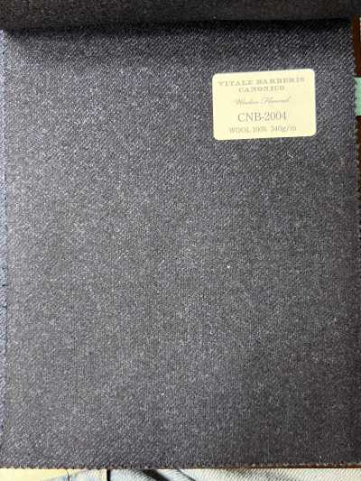 CNB2004 CANONICO（卡诺尼科）经典 毛纺法兰绒 藏青 素色
