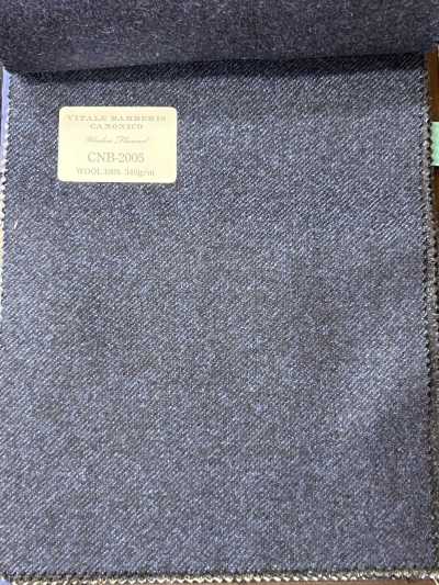 CNB2005 CANONICO（卡诺尼科） 经典款 羊毛法兰绒 蓝色 素色