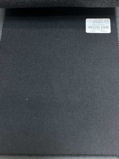 49576-19 26AW HERDREX 【Grace Flannel】 格雷斯法兰绒 黑色 素色