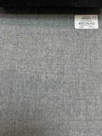 49576-65 26AW HERDREX 【Grace Flannel】 Grace Flannel 浅灰色 纯色