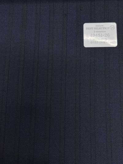 49451-26 26AW BEST SELECTION【3季】海军蓝暗条纹