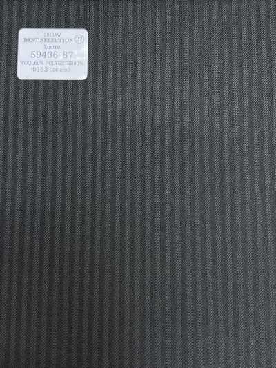 59436-87 26AW BEST SELECTION【Lustre】拉斯特 灰色影线条纹