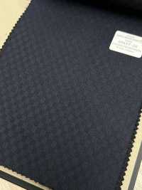 49457-38 25AW BEST SELECTION [Lustre] Luster Navy Checkered Shadow[面料] 国岛株式会社 更多图片