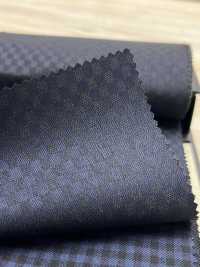 49457-38 25AW BEST SELECTION [Lustre] Luster Navy Checkered Shadow[面料] 国岛株式会社 更多图片