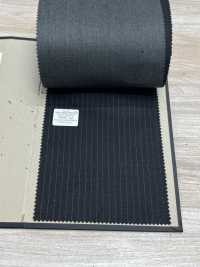 39467-42 25AW BEST SELECTION 【FANCY WORSTTED】 炭灰色条纹条纹精纺[面料] 国岛株式会社 更多图片