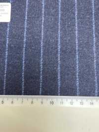 55CN5506 CANONICO 平纹针织精纺法兰绒海军蓝白垩条纹[面料] 佳能 更多图片