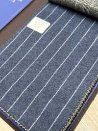 55CN5511 CANONICO 法兰绒 120'S 蓝色条纹[面料] 佳能 更多图片