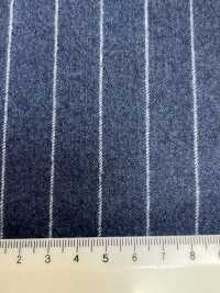 55CN5511 CANONICO 法兰绒 120'S 蓝色条纹[面料] 佳能 更多图片