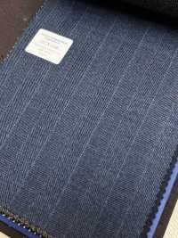 55CN5566 CANONICO 传统精纺 21μ 海军蓝交替条纹[面料] 佳能 更多图片