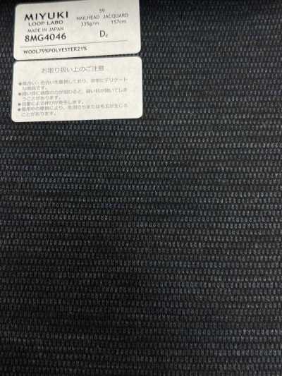 8MG4046 25AW LOOP LABO 鸟眼纹 海军蓝