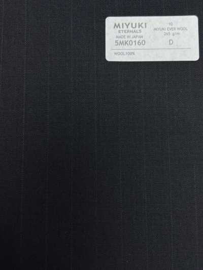 5MK0160 MIYUKI EVER WOOL 条纹 深藏青蓝