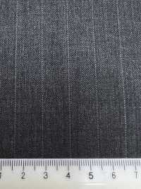5MK0193 MIYUKI EVER WOOL条纹灰色[面料] 美雪毛纺厂 更多图片