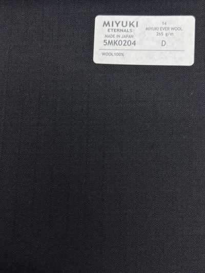 5MK0204 MIYUKI EVER WOOL 阴影条纹 深海军蓝