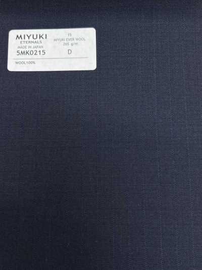 5MK0215 MIYUKI EVER WOOL 影条纹 海军蓝