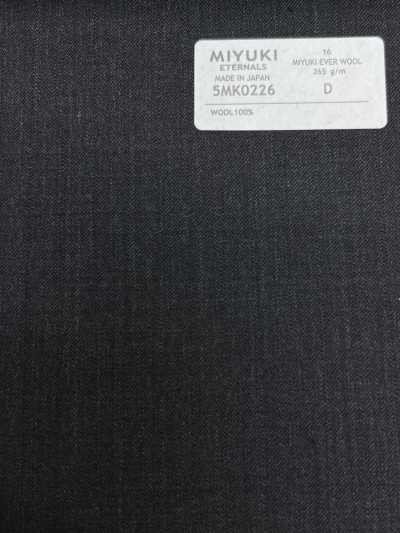 5MK0226 MIYUKI EVER WOOL 阴影条纹 炭灰色