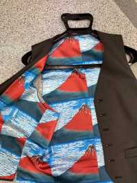 TPS3002 葛饰北斋印花里料重复图案 更多图片