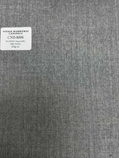 CNB8006 CANONICO 常规 FLANNEL Super120's 浅灰色 纯色