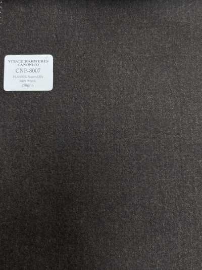 CNB8007 CANONICO 常规款 法兰绒 Super120's 棕色 素色