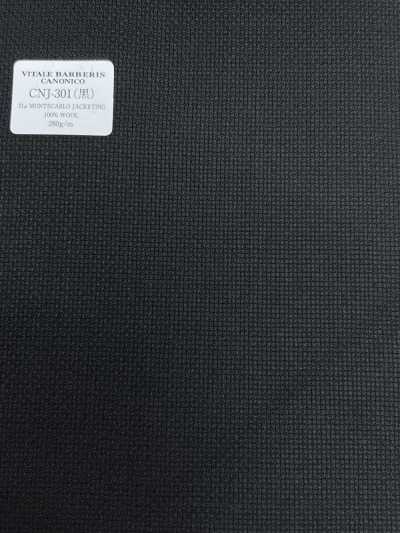 CNJ301 CANONICO（卡诺尼科） 经典 21μ MONTECARLO JACKETING 麻粒呢 黑色 纯色