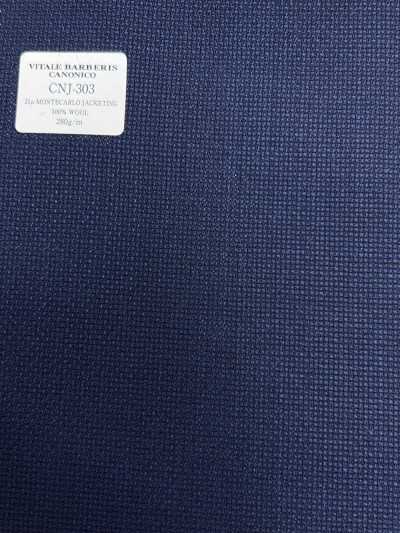 CNJ303 CANONICO(卡诺尼科) 经典款 21μMONTECARLO JACKETING hopsack 海军蓝 素色