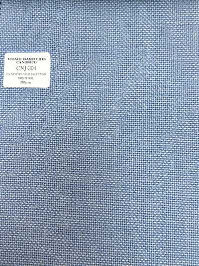 CNJ304 CANONICO(卡诺尼科) 常规 21μMONTECARLO JACKETING 蜂巢织 蓝色 素色