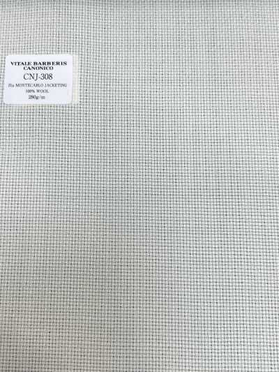 CNJ308 CANONICO(卡诺尼科) 经典 21μMONTECARLO JACKETING 巴拿马织 象牙白 纯色