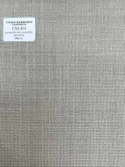 CNJ314 CANONICO 经典款 21μ MONTECARLO JACKETING hopsack 浅米色 纯色