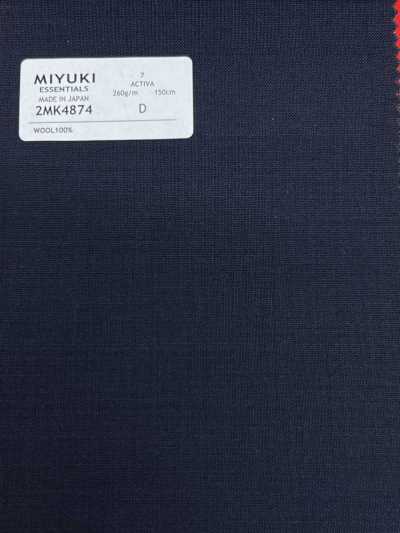 2MK4874 26SS 御幸面料 MIYUKI ESSENTIALS ACTIVA 藏青 素色