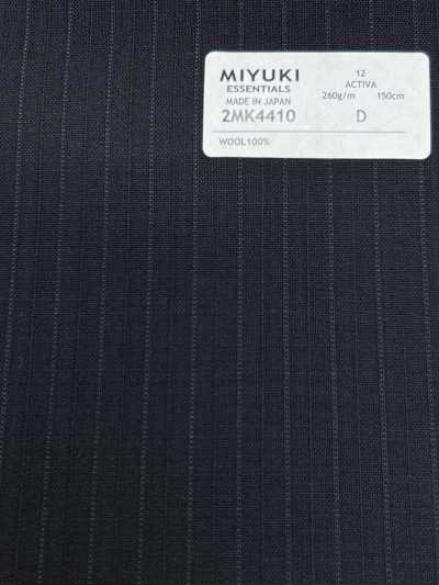 2MK4410 26SS 御幸面料 MIYUKI ESSENTIALS ACTIVA 藏青条纹