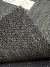 2MK4421 26SS Miyuki面料MIYUKI ESSENTIALS ACTIVA 炭灰色条纹 美雪毛纺厂 更多图片