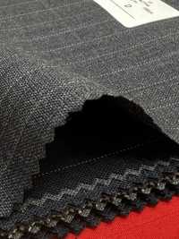 2MK4421 26SS Miyuki面料MIYUKI ESSENTIALS ACTIVA 炭灰色条纹 美雪毛纺厂 更多图片