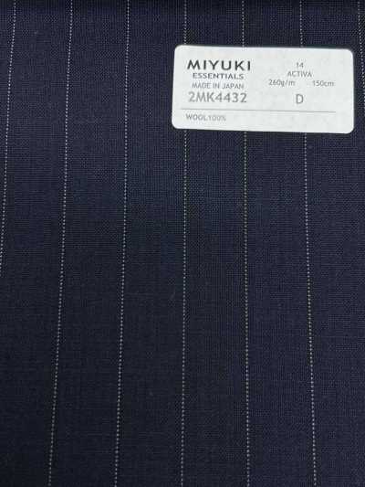 2MK4432 26SS 御幸面料 MIYUKI ESSENTIALS ACTIVA 海军蓝条纹