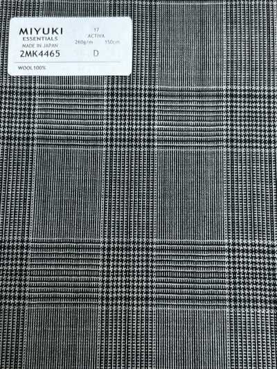 2MK4465 26SS 御幸面料 MIYUKI ESSENTIALS ACTIVA 中灰色 格纹