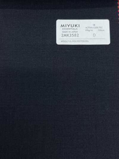 2MK3582 26SS 御幸生地 MIYUKI ESSENTIALS ACTIVA ACTIVA COOLTEC 海军蓝 素色