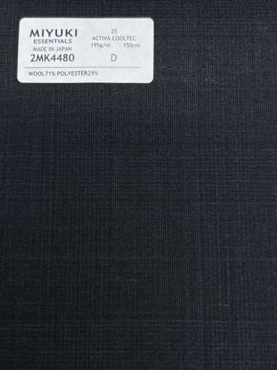 2MK4480 26SS 御幸面料 MIYUKI ESSENTIALS ACTIVA ACTIVA COOLTEC 海军蓝 格纹