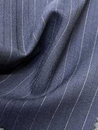 2ML4556 26SS Miyuki面料MIYUKI Essentials TROPICS 海军蓝条纹 美雪毛纺厂 更多图片