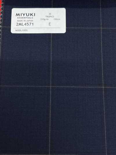 2ML4571 26SS 御幸面料 MIYUKI Essentials TROPICS 藏青 格纹