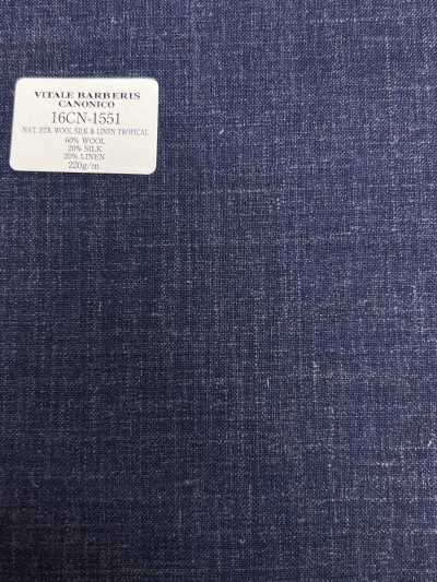 16CN1551 26SS VBC 维达莱·巴贝里斯·卡诺尼科 SUPERSONIC NATURAL STRETCH 羊毛丝绸＆亚麻热带面料