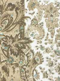 URJ-098 意大利制造，100%铜氨里料，佩斯利花纹，棕色。 TCS 更多图片