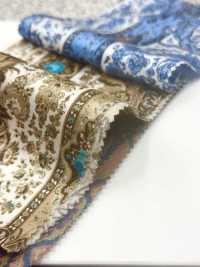 URJ-098 意大利制造，100%铜氨里料，佩斯利花纹，棕色。 TCS 更多图片