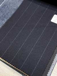 M02060-2 KUNISHIMA1850 独家系列【超细精纺】海军蓝粉笔条纹[面料] 国岛株式会社 更多图片