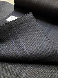 M02063-3 KUNISHIMA1850 独家系列【超细精纺】蓝格纹[面料] 国岛株式会社 更多图片