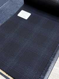 M02064-2 KUNISHIMA1850 独家系列【超细精纺】海军蓝混色格纹[面料] 国岛株式会社 更多图片