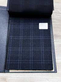 M02065-3 KUNISHIMA1850 独家系列【超细精纺】蓝色混色格纹[面料] 国岛株式会社 更多图片