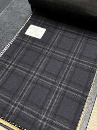 M02045-3 KUNISHIMA1850 独家系列【SOMO CASHMERE 100%】海军蓝3D格纹[面料] 国岛株式会社 更多图片