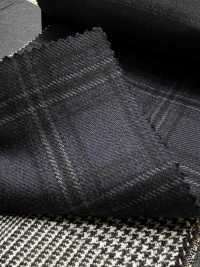 M02045-3 KUNISHIMA1850 独家系列【SOMO CASHMERE 100%】海军蓝3D格纹[面料] 国岛株式会社 更多图片