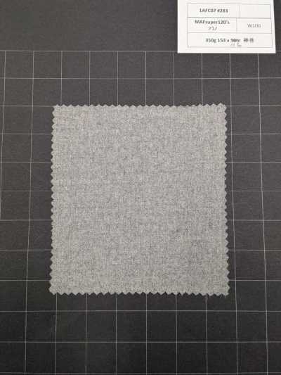 1AFC07-283 【库存限量品】Nikke Textile面料 MAFsuper120's法兰绒 灰色