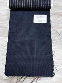 MH2431-NV 经典款 日本产 羊毛马海毛华达呢（缇克调）格纹 藏青色[面料] 其他图片
